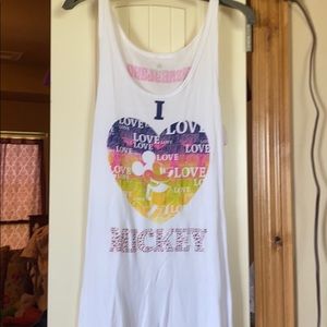 Cute, white Mickey Mouse tank